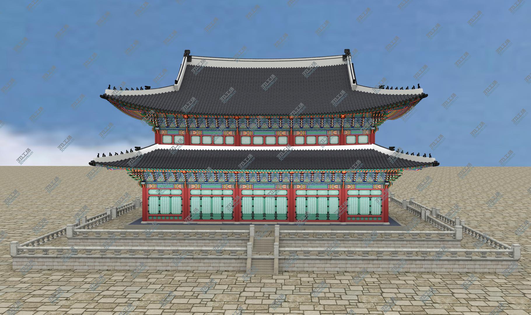 images/goods_img/2021040164/3D Geunjeongjeon Hall in Gyeongbokgung Palace OF KOREA model/3.jpg